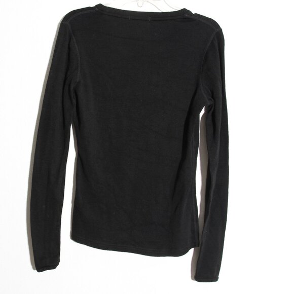 Merino Tech Women's 100% Superfine Merino Wool Long Sleeve 250 Top Black Size XS - Picture 8 of 13